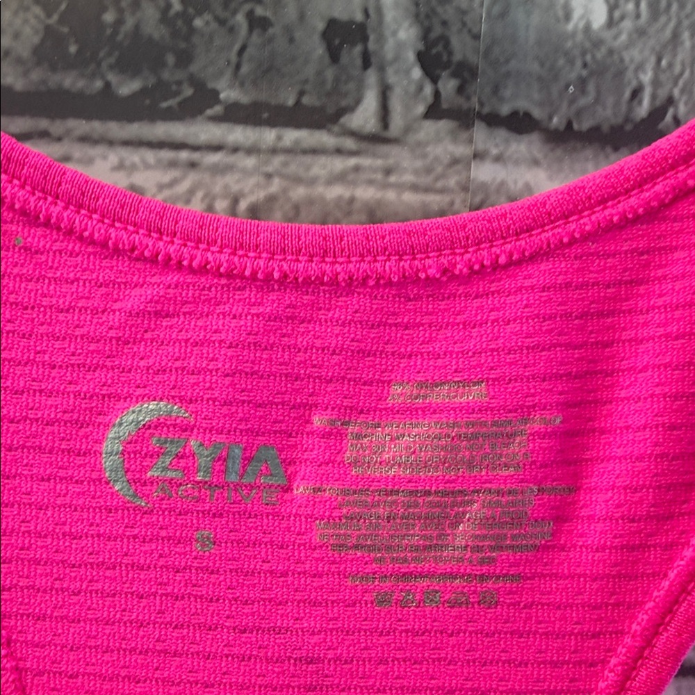 ZYIA Pink Racerback Athletic‎ Tank Top - Picture 4 of 7
